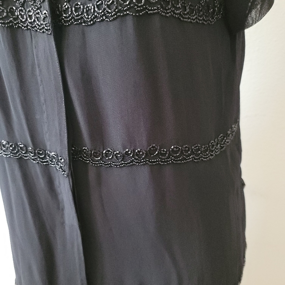 T Rose 2 Pc Beaded Dress/ Jacket Set Size Medium - Picture 5 of 11